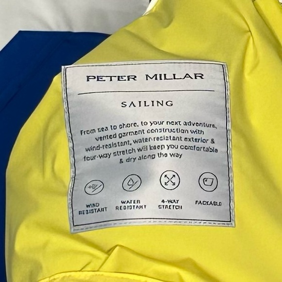 NWT Peter Millar Crown Sailing Nautilus Blue, White, Yellow Vest Size XXL - Picture 9 of 14